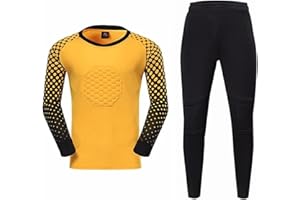 AIGOUT Maglie e pantaloni da portiere da calcio per bambini e ragazzi