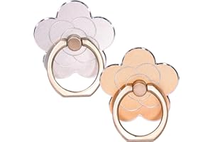 DDKY 2 Pièces Support De Téléphone Portable Rotatif à 360 °, Anneau Support Telephone Portable Support Téléphone Portable,Or Et Argent