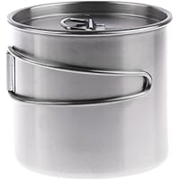 Baoblaze Outdoor Becher/Camping Becher 500ml mit Klappgriffen und Deckel