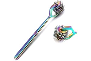 OdontoMed2011® Rotating Spur Neurological Wartenberg Pinwheel 5 Heads Stainless Steel Multi Color Rainbow Pin Wheel Diagnostic Equipment