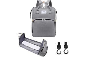 NORINORI Diaper Bag Backpack Multifunction Baby Bag Waterproof Large Travel Back Pack with Changing Station and USB Charging Port for Moms Dads Baby Registry Search Newborn Baby essential Gifts