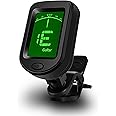 HEA Guitar Tuner Clip On, Electric Guitar Tuner for Acoustic Guitar, Digital Tuner with LCD Display for Bass, Ukulele, Violin and Other Stringed Instruments