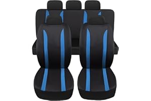 Susy Shop Coprisedili Auto Modello Universali LS09 Di Colore Blu Kit Anteriore e Posteriore Per Utilitarie Medie Piccole Non Adatto Ai Suv