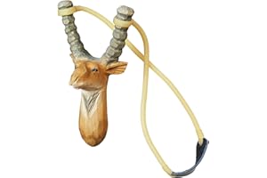 Pixelstudio Steinschleuder für Kinder mit Tier Motiven aus Holz Zwille Schleuder Geschenk für Jungen Hirsch