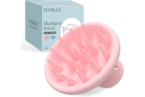 SHINLEA Massaggiatore del cuoio capelluto, Spazzola Shampoo in silicone per la crescita dei capelli e il massaggio della testa, Spazzola morbida per la rimozione della forfora, uso bagnato e asciutto