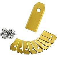 ONVAYA XXL Ersatzmesser für Mähroboter | 9x Titan Messer | 43 mm Länge | 0,75 mm | Zubehör für Husqvarna Automower und…