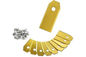 ONVAYA XXL Ersatzmesser für Mähroboter | 36x Titan Messer | 43 mm Länge | 0,75 mm | Zubehör für Husqvarna Automower und Gardena Mähroboter | Rasenmähermesser | Rasentrimmer