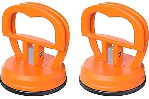 HUSAIHU 2PCS Car Repair Dent Removal Tools, Suction Cup, Puller Kit, Powerful Tools for Repair,Glass,Screen,Tiles,Mirror and Objects Moving(Orange, 2.5inch)