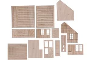 misppro 1:35 Scala Esercito Soldato Diorami Costruzione Modello Kit Soldato Architettura Casa Scena Legno FAI DA TE