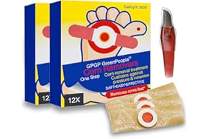 GPGP GREENPEOPLE Corn Plasters - Corn Removal Plasters Corn & Callus Pads for Footcare - 24pcs