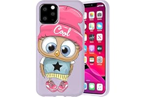 ZhuoFan for Samsung Galaxy S20 FE 5G/S20 Lite/S20 Fan Edition 6.5" Case Purple Liquid Silicone Shockproof Anti-Scratch Soft TPU Ultra Slim Cover Bumper Gel Phone Cases, 19 Owl