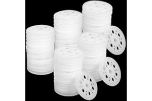 RHBHY Rondelles Plastique 200pcs Rondelle Isolation 46mm Rondelles Plates en Plastique pour la Fixation et le Support des Panneaux Isolants en Mousse (200)
