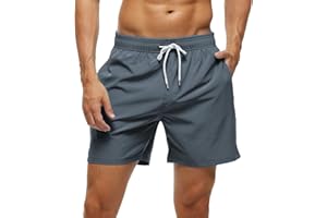 Arcweg Męskie kąpielówki męskie szorty na deskę z kieszeniami na zamek błyskawiczny surfingowe rozciągliwe szorty plażowe oddychająca podszewka z siatki szybkoschnące