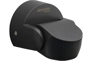 OKTAPLEX MOTION Oktaplex Bea Bewegungsmelder Aussen IP65 schwenkbar 180° Infrarotsensor 10m Reichweite 230V anthrazit mit Dämmerungssensor