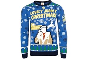 ONLY FOOLS AND HORSES FAN CLUB Only Fools and Horses Official Knitted Christmas Jumper Sweater Del Boy (M) Blue