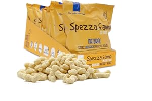 SANOESAZIO Sano e Sazio Snack Proteico Biologico al gusto Natural - confezione da (8pz x 30g) - spezza fame con Sale Marino, senza conservanti, Biologico
