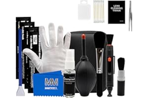 MMOBIEL Camera Lens Cleaning Kit - 30 Pieces - Professional DSLR Camera Cleaning Kit with APS-C Swabs - Sensor Kits for DSLR, Mirrorless, Lens Cleaner- Incl. Manual