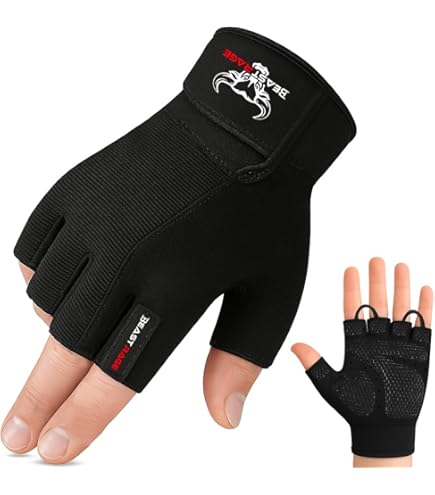 Guanti Da Palestra Uomo/Donna | Antiscivolo E Traspiranti | Per Sollevamento Pesi, Ciclismo, Fitness - Foto 14