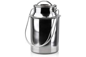 ORION GROUP Orion Pot à Lait en Acier Inoxydable | Capacité 1,5L | Couvercle Enfichable | Anse de Transport