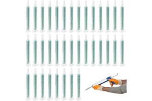 Aoyswuz 50 Piezas Pegamento Mezclador Boquilla, Boquillas Mezcla Epoxi, Boquilla Mezclador Estático para Pistolas de Pegamento, Aplicador