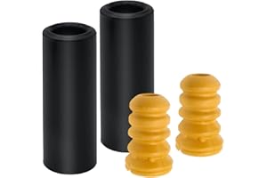 Hoypeyfiy 33504034410 Rear Left and Right Shock Absorber Suspension Cushion Dust Cover with Buffers Replacement for BMW 1 3 Series E81 E82 E88 E90 E91 E92 Replaces 910172 33503411995