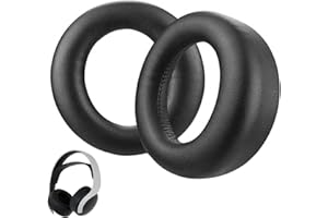 KNOCERY Cuscinetti per Cuffie, Cuscinetti Auricolari Di Ricambi Per SN PS5 Pulse PS5 3D Cuffie Senza Fili, Padiglioni Cuffie in Morbida Pelle Proteica e Spugna, Schiuma ad Alta Densità