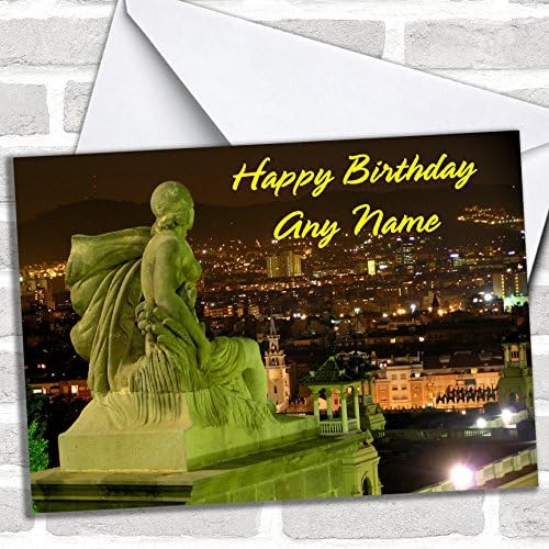Barcelona Spain Birthday Card