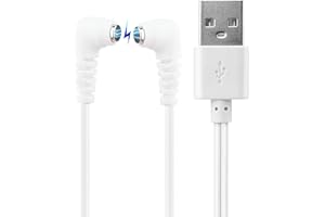 Bicmice Cable de carga magnético rápido para rosa y la mayoría de masajeadores magnéticos, cable de carga CC con conector de 2 imanes