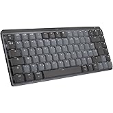 Logitech MX Mechanical Mini pour Mac Clavier Sans Fil Illuminé, Commutateurs Performants à Bas Profil, Boutons Tactiles Silen
