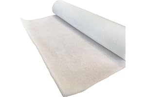 Lederkonzept Polsterwatte Volumenvlies 100g/m², 1,60 m breit x 2,50 lang, ca. 10 mm dick, 4 m², 100% Polyester, waschbar, Produktklasse 1, Patchworkvlies, Polstervlies, Meterware