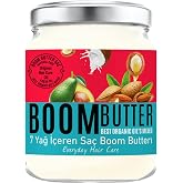 HERBAL SCIENCE BOOM BUTTER 7 Yağ i&ccedil;eren Besleyici ve Nemlendirici Sa&ccedil; Bakım Yağı 190 Ml