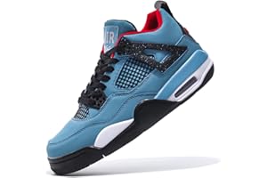 MANZOOR Herren Damen Basketballschuhe Mode Sport Air Retro Sneaker Studenten Anti-Rutsch Jungen Mädchen mit Luftpolster Sportschuhe