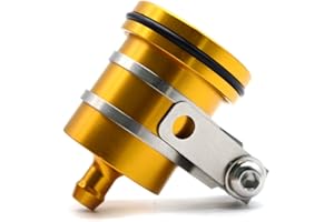 MZ-STORE Motocicleta Universal Depósito de Líquido de Frenos Embrague Copa de Aceite para CB400 CBR600RR CBR1000RR CB650F CB1000R Benelli BN600 BN302 TNT300 TNT600(Oro)