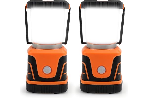 Lampe de camping LED Super lumineuse 1500 lumens 4 modes d'éclairage Projecteur de recherche à intensité variable Lampe de secours à piles pour Éclairage de tente Pannes de courant d'urgence