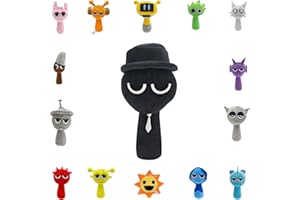 CSZALHLS Sprunki Plush, 9.8 inch Sprunki Wenda 2025 New Horror Game Plushies Toys, soft and cute plush stuffed animal pillow, Halloween, Thanksgiving, Valentine's Day birthday gift for boys, girls and fans.