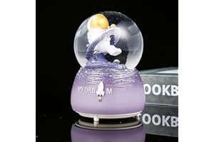 IBLUELOVER Prinzessin Schloss Vintage Spieluhr Fallend Schnee Musikbox mit bunter Beleuchtung Spieluhrenwelt LED Leuchtend Spielzeug Dekoration Weihnachten Geburtstag Geschenk für Mädchen Kinder