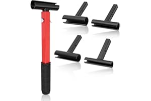 GUGXIOM Kit de clé de réglage de l'écartement des charnières, outil de réglage des charnières 4 en 1 pour le secteur résidentiel et commercial, clé de réglage des charnières de porte en alliage d'acier robust