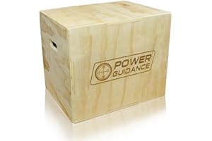 POWER GUIDANCE 3 in 1 Pliometrica Saltare Scatola Ideale per Allenamento a Croce Plyo Jump Box
