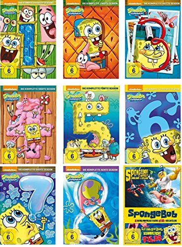 Preisvergleich Produktbild SpongeBob Schwammkopf - Season 1-8 + Kinofilm-Box (Film 1 + aus dem Wasser) im Set - Deutsche Originalware [28 DVDs]