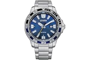 Citizen Herren Analog Eco-Drive Uhr mit Edelstahl Armband