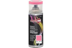 AMBRO-SOL - Pintura acrílica en spray, color Rosa Palido, RAL 3015, resultado profesional en múltiples superficies, exteriores e interiores, 400 ml