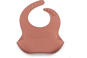 J. BØRN J.Børn Silicone Baby Feeding Bibs | Hand-Painted Designs On Silicone Bib | Waterproof Baby Bibs | Easy To Clean Baby Weaning Bib | 4 Adjustable Sizes with Deep Front Pockets