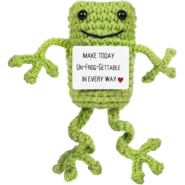 PLITI Make-up-Tasche Mit Frosch-Motiv & Spruch „I‘m A Frog“ – Lustiges Geschenk Für Frosch-Liebhaber, Wasserdichter Canvas