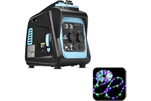 GENTRAX Inverter Stromerzeuger VERSA2000 2000W Max 1700W Reiner Sinus Stromgenerator Benzin Superleise Notstromaggregat mit USB und 230V Steckdosen praktisch klein und einfach zu handhaben für Camping