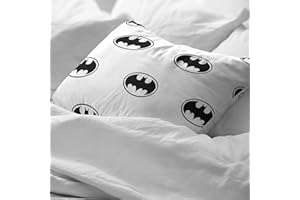 BL BELUM 100% Cotton Batman Basic Pillow Case 50x80 cm, Soft Cover, Various Sizes, 7767, Multicoloured, Bed 90 cm