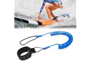 GOCUODE Leash für SUP Board,Einziehbar Surfboard Leash,Surf Sicherheitsknöchelseil für Surfbretter,Stand Up Paddleboards,Kajaks