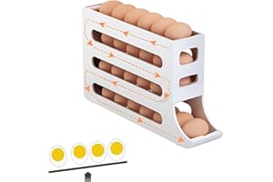 Baketron Distributeur Oeuf,Rangement oeuf Pour Réfrigérateur,boite a oeufs,istributeur automatique d'œufs Convient pour les réfrigérateurs, les cuisines et les armoires