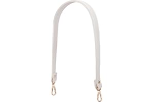 Jeesblsy Correa Cuero Bolso, Hombro Reemplazo Universal Asas Repuesto 60 cm, para Bolsos Mano Mujer, Mensajero Monedero Cartera Bandolera Maletín (Blanco)