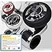 Produktbild [ BL Platinum Power Handle - Black ] Lenkrad Knopf, Power Griff Spinner Luxuriöse Metall Design / Lenkradknopf / Hand Control Griff Grip Spinner / Lenkrad Spinner Knauf für alle KFZ / Universal