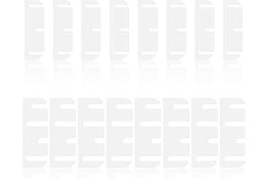 16 Pack Door Hinge Shims for Door Hinge Repair Kit, COITEK 8 Pcs 3.5 Inch & 8 Pcs 4 Inch Plastic Shims Stock for Doors, Cabinets Hinge Repair, 0.04 Inch Thickness (White)